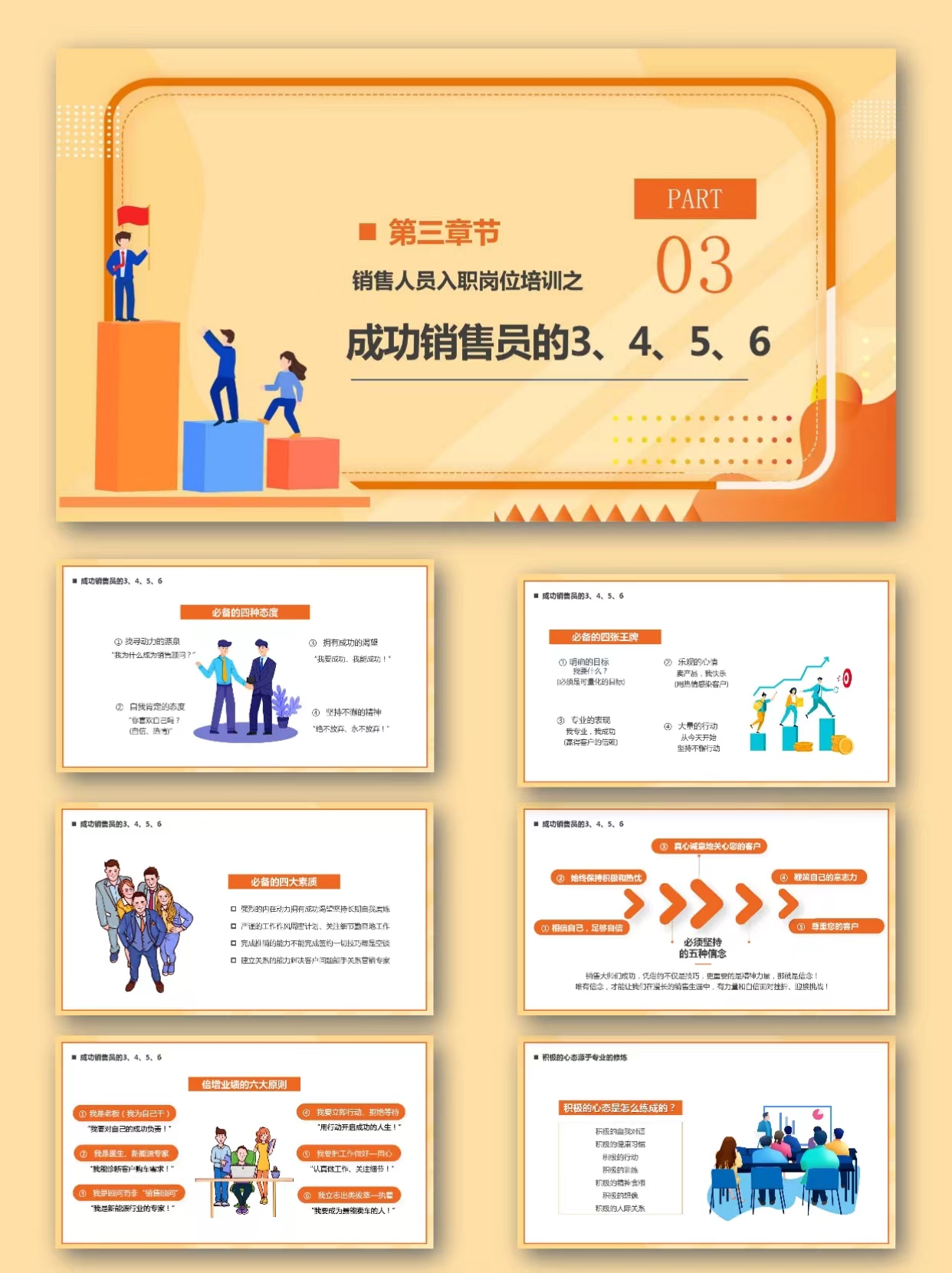 图片[5]-编号1354  销售人员入职岗位培训PPT模板-幼小初高学社