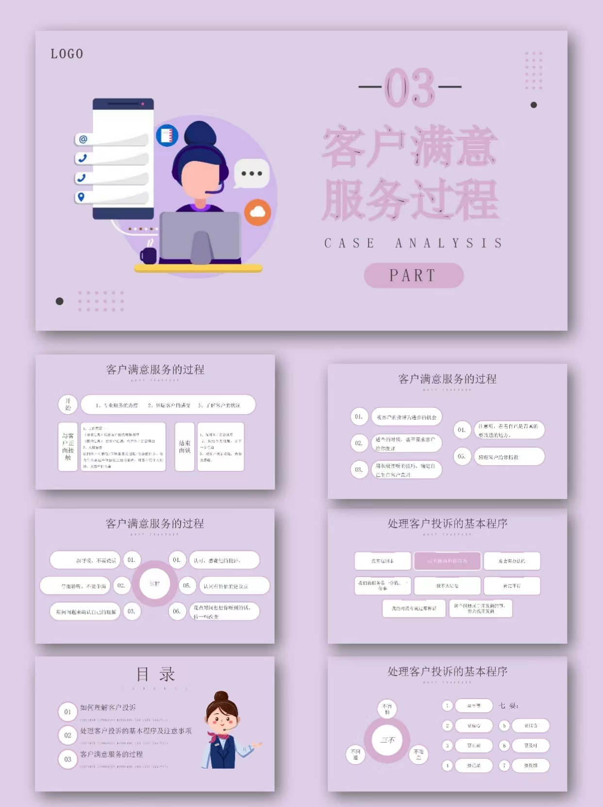 图片[7]-编号1260   客户投诉处理及案例分析PPT模板-幼小初高学社