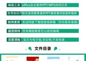 45套2024世界知识产权日宣传教育课件PPT模板维权著作权保护版权课件-幼小初高学社