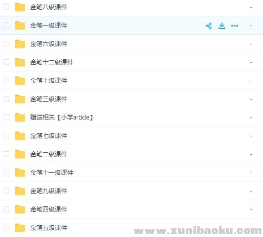 图片[1]-小学生金笔作文课件PPT（1-12级）百度网盘下载-幼小初高学社