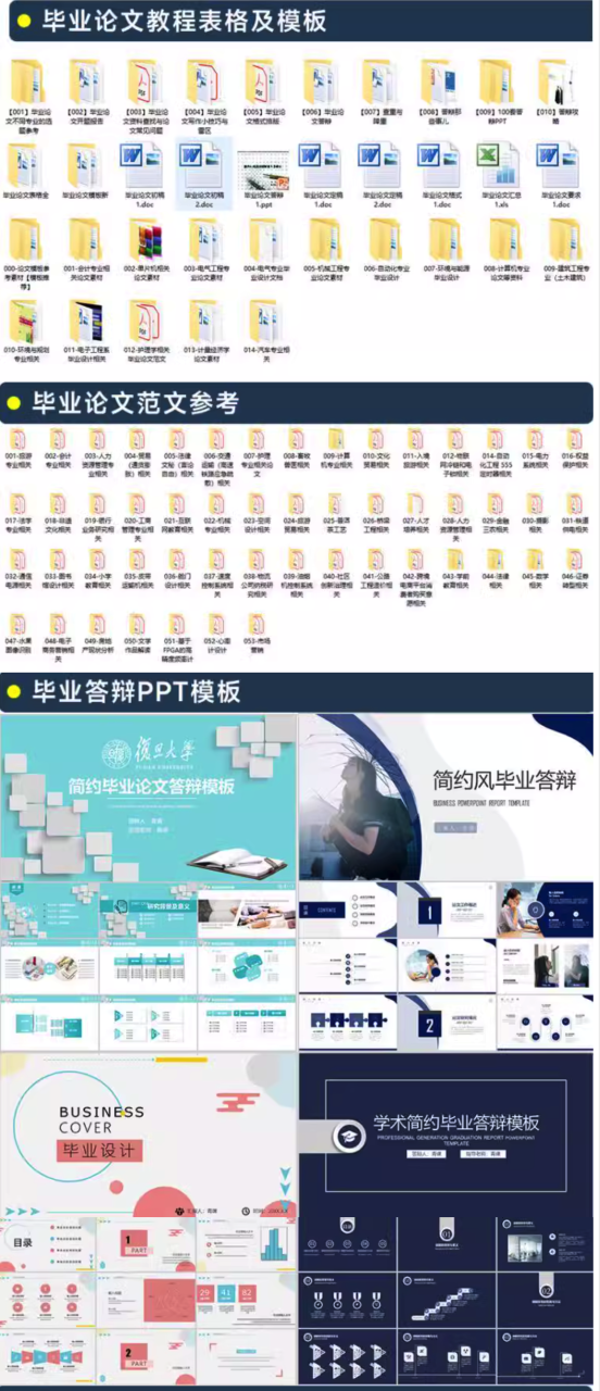 图片[3]-DG毕业论文资料动态静态毕业答辩PPT模板word开题报告查重技巧-幼小初高学社